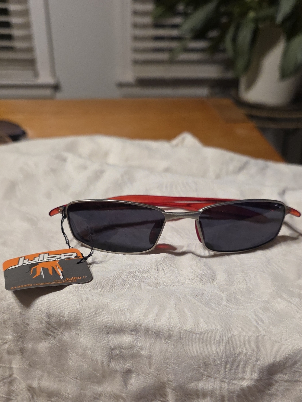 Julbo Rectangular Sunglasses in Red with Dark Lenses